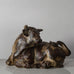 Knud Kyhn for Royal Copenhagen, Denmark, stoneware bull with Sung glaze K2085