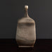 Ingeborg and Bruno Asshoff, Germany, unique stoneware bottle vase with matte gray and brown glaze L3738