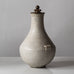 Carl Halier for Royal Copenhagen, Denmark, unique stoneware lidded urn with cream and white crystalline glaze K2199