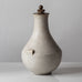 Carl Halier for Royal Copenhagen, Denmark, unique stoneware lidded urn with cream and white crystalline glaze K2199