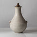 Carl Halier for Royal Copenhagen, Denmark, unique stoneware lidded urn with cream and white crystalline glaze K2199