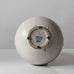 Carl Halier for Royal Copenhagen, Denmark, unique stoneware lidded urn with cream and white crystalline glaze K2199