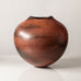 Gabrielle Koch, UK, large unique raku-fired earthenware vase H1447