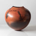 Gabrielle Koch, UK, large unique raku-fired earthenware vase H1447