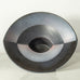 Karl Scheid, Germany, unique stoneware bowl  with charcoal gray, blue and pink glaze J1219
