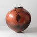 Gabrielle Koch, UK, large unique raku-fired earthenware vase H1447