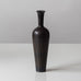 Berndt Friberg for Gustavsberg, Sweden, unique stoneware vase with brown patterned haresfur glaze J1553