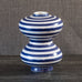 Stig Lindberg for Gustavsberg, Sweden, faiance vase with blue and white decoration L3433