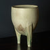 Otto Meier, Germany, unique stoneware footed  vase with off-white matte glaze H1508