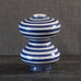 Stig Lindberg for Gustavsberg, Sweden, faiance vase with blue and white decoration L3433