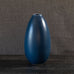 Bo Fajans, stoneware vase with matte blue glaze L3959