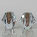 Strombergshyttan pair of faceted vases J1684 and J1685