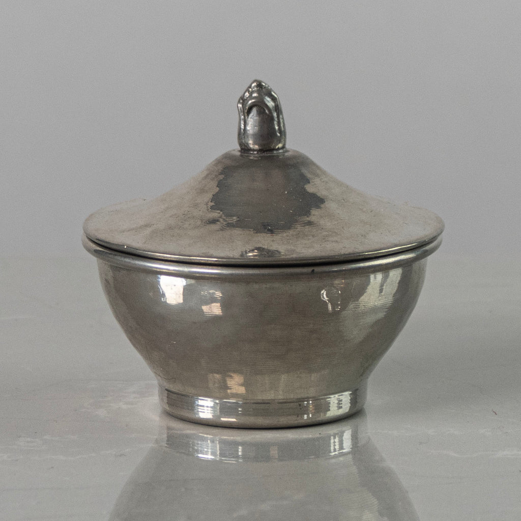 Svensk Tenn, Sweden, pewter lidded miniature pot J1725