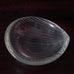 Tapio Wirkkala for Iittala, Finland, engraved teardrop shaped bowl K2525