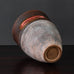 Robin Welch, UK, unique stoneware vase with brown, gray and orange glaze K2184