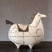 Stig Lindberg for Gustavsberg, stoneware horse with hand painted decoration L3021