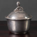 GAB Tenn, Sweden, pewter lidded bowl with seed pod handle j1460