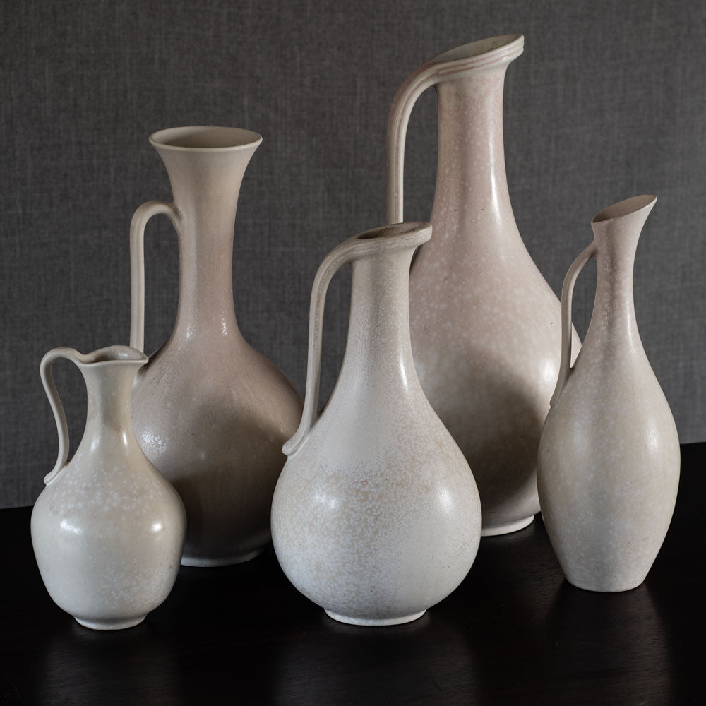 Group of white pitchers by Gunnar Nylund for Rörstrand, Sweden