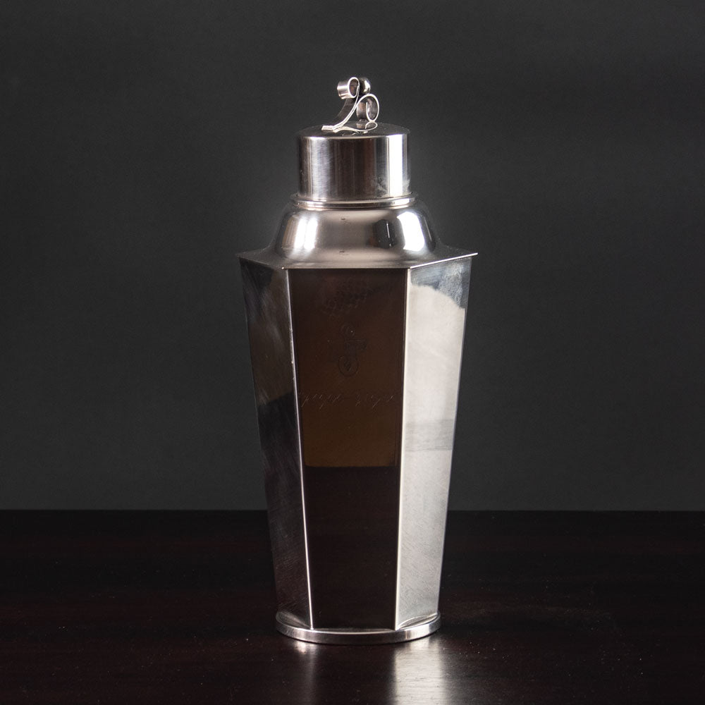 Swedish silver-plated cocktail shaker J1677