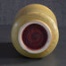Berndt Friberg for Gustavsberg, Sweden, stoneware vase with yellow  haresfur glaze L3885