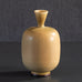 Berndt Friberg for Gustavsberg, Sweden, stoneware vase with yellow  haresfur glaze L3594