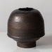 Colin Pearson, UK, unique stoneware vase with brown manganese glaze J1226