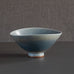 Berndt Friberg for Gustavsberg, Sweden, stoneware bowl with pale blue gray haresfur glaze L3784