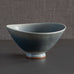 Berndt Friberg for Gustavsberg, Sweden, stoneware bowl with pale blue gray haresfur glaze L3784