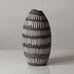 Ingrid Atterberg for Uppsala, stoneware vase brown and white vase K2549