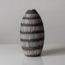 Ingrid Atterberg for Uppsala, stoneware vase brown and white vase K2549