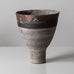 Robin Welch, UK, unique stoneware vase with brown, gray, pink and blue glaze K2180