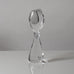 Vicke Lindstrand for Kosta, Sweden, clear glass sculptural vase k2404