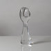 Vicke Lindstrand for Kosta, Sweden, clear glass sculptural vase k2404