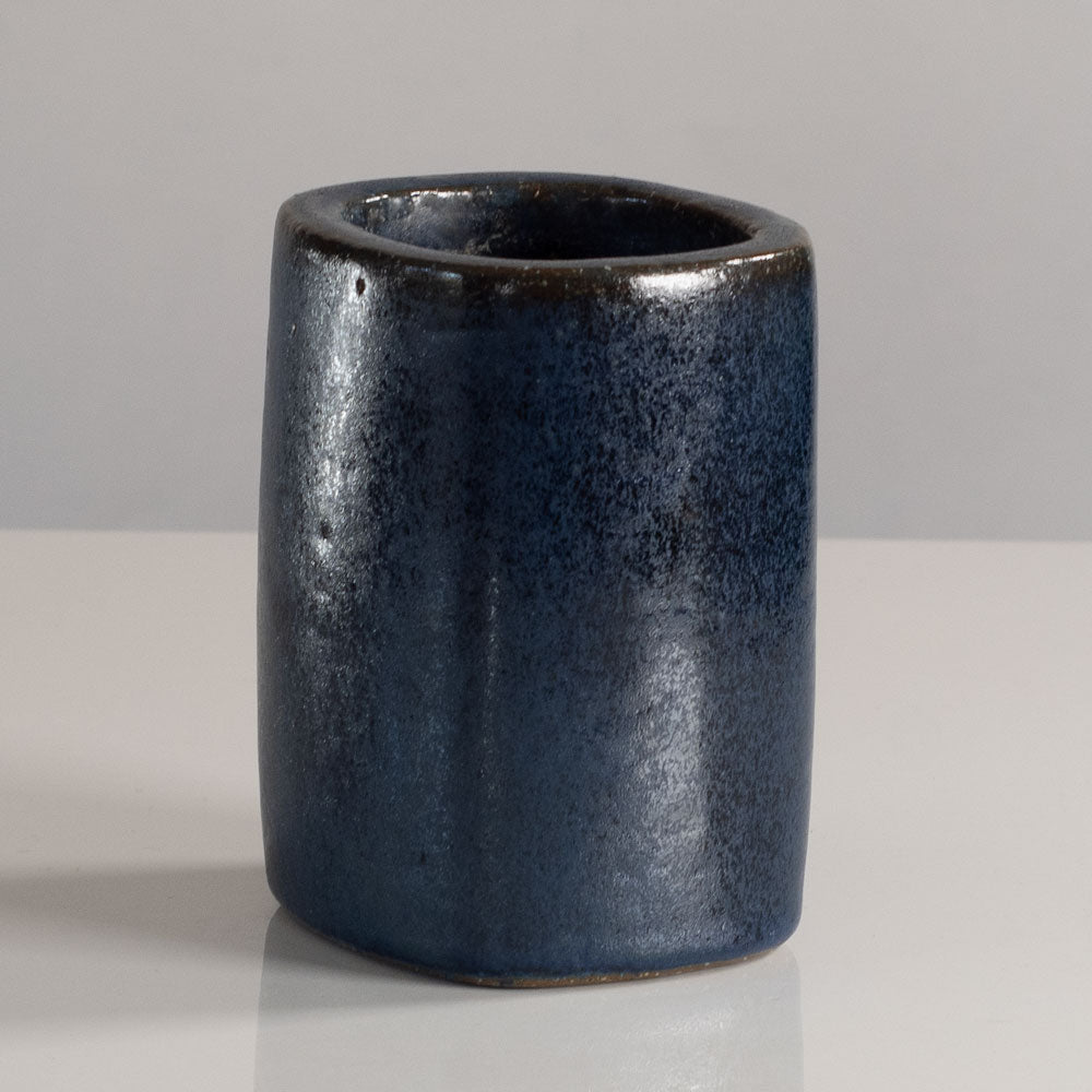Per Linnemann-Schmidt at Palshus, stoneware vase with blue semi-matte glaze L3801
