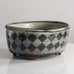 Lis Ehrenreich, own studio, Denmark, earthenware bowl with green and gray glaze L3948