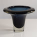 Jaakko Niemi for Nuutäjarvi-Nottsjö , Finland, blue sommerso glass vase L3966