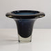 Jaakko Niemi for Nuutäjarvi-Nottsjö , Finland, blue sommerso glass vase L3966