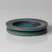 Stig Lindberg for Gustavsberg, Sweden, unique stoneware bowl with turquoise glaze J1555