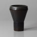 Carl Harry Stålhane for Rörstrand, Sweden,  vase with dark brown matte glaze