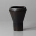 Carl Harry Stålhane for Rörstrand, Sweden,  vase with dark brown matte glaze