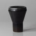 Carl Harry Stålhane for Rörstrand, Sweden,  vase with dark brown matte glaze