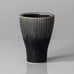 Carl Harry Stålhane for Rörstrand, Sweden, vase with dark brown matte glaze K2451