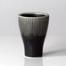 Carl Harry Stålhane for Rörstrand, Sweden, vase with dark brown matte glaze K2451