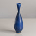 Berndt Friberg for Gustavsberg, Sweden, stoneware vase with blue haresfur glaze L3882