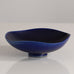 Berndt Friberg for Gustavsberg, Sweden, stoneware bowl  with blue haresfur glaze L3935