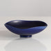 Berndt Friberg for Gustavsberg, Sweden, stoneware bowl  with blue haresfur glaze L3935