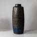 Gunnar Nylund for Rörstrand, Sweden, Rubus monumental stoneware vase with blue matte glaze J1087