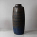 Gunnar Nylund for Rörstrand, Sweden, Rubus monumental stoneware vase with blue matte glaze J1087