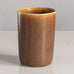 Palshus, Denmark,  cylindrical vase with reddish brown haresfur glaze L3876)