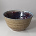 Bertil Lundgren for Rörstrand, stoneware bowl with glossy brown and purple glazes N1621